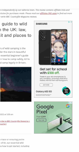 Example of a display ad