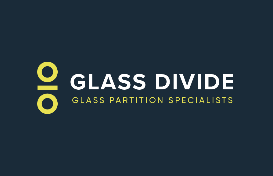 Image of branding done for Glass Divide by Milk & Tweed, showing active white space.